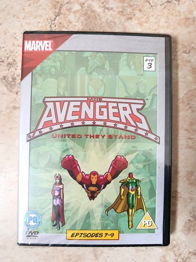 Set of 3 DVDs Classic Marvel - The Avengers: United They Stand 1999 Episodes 1-9 NEW