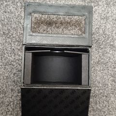 guess men brown genuine leather watch