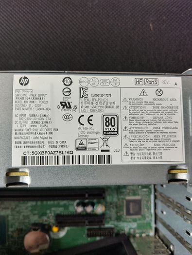 HP ProDesk 600 G4 SFF (i5 8th Gen) and power cable