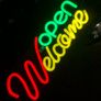 Welcome OPEN  Neon LED Sign Business House Garage Image 2