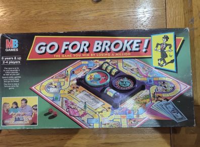 Go For Broke Board Game MB Games 1993