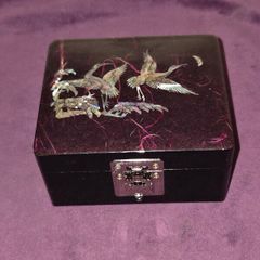 Vintage Korean Mother of Pearl inlay Jewellery Box