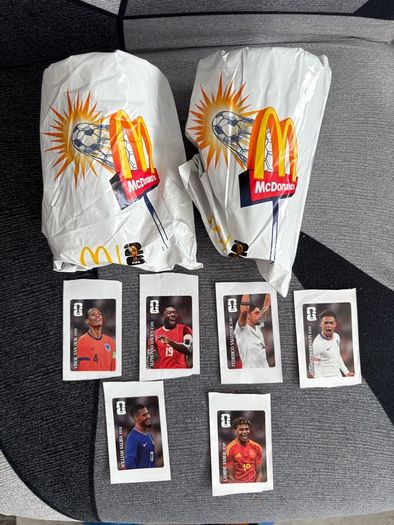 FIFA World Cup 2026 McDonald's cups and Coca Cola stickers.