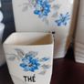 RESERVED Antique Art Deco French 5 piece kitchen storage jar set Image 7