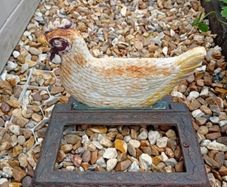 cast iron chicken bootscraper