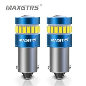 2x Car Auto BA9S Bax9s BAY9S Led T4W Wedge W5W 3030 Chip Led Interior Lamp Bulb T2W T3W H5W Parking DRL License Plate Light