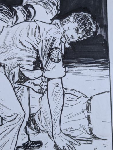 Original Comic Art Page by Fodera Marco  from Mister No issue 7 Intrigo a Manaus