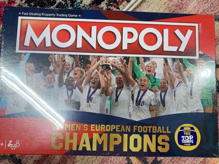 Monopoly board  game Women's European champions