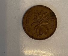 1969-1970 Canadian 1 cent