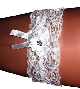White Lace Garter - stretchy