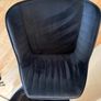 Pair of Navy Blue Velvet Bar Stools Set of 2 Image 5