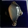 Vintage Agate Gemstone 925 Sterling Silver Jewelry Ring Size P - 7,3g Image 5