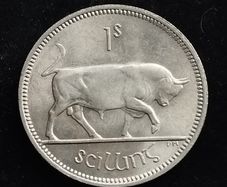Ireland - 1966 - Shilling - Bull - UNC - KM.14a - [742]