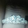 Vintage 3 Stone Fancy Engagement Ring Image 9
