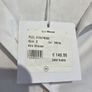 Jane Lushka White Ann Blouse Cropped Cut Out Back Cotton Shirt S Image 2