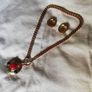 vintage earings and matching neck piece Image 7