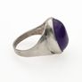 Vintage 925 Sterling Silver Ring & Amethyst Ring, Birmingham 1973 Image 6