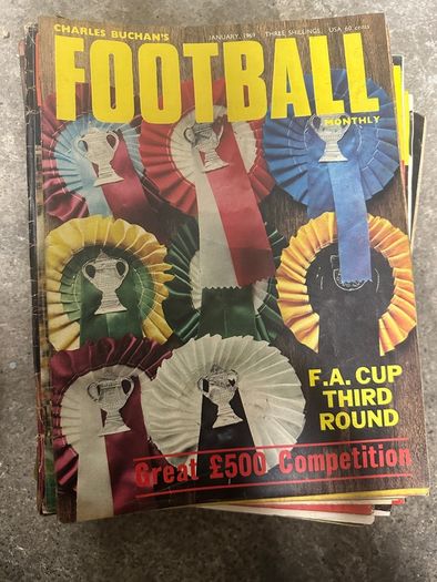 Job lot of 40 Football Monthly magazine