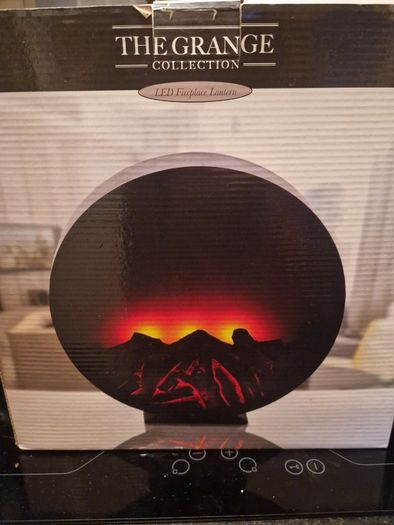 The Grange LED Battery Operated Fireplace Lantern