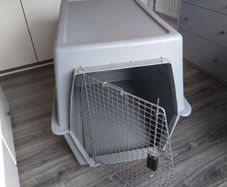 Dog kennel air plane carrier travel crate
