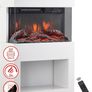Freestanding Electric Fireplace White or Black Image 9