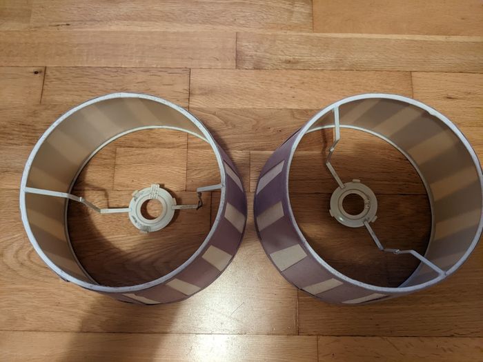 2 X bedside lampshades