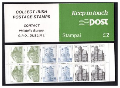 1985 Ireland Keep in Touch Definitive Stamp Booklet Mint Never Hinged. Hibernian HB26.