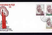 1978 Ireland Christmas : "The Virgin and Child" (Guercino) Commemorative Stamp Illustrated The Irish Times Addressed First Day Cover (FDC)