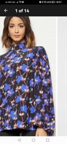 Ted Baker blouse purple UK 14