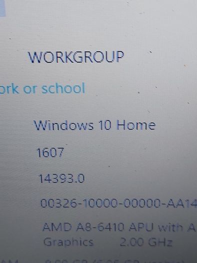 HP 15.6 inch Laptop, Model 15-af092sa, AMD A8-6410 APU with AMD Radeon Graphics, 2.0GHz, 8GB Ram, 1 Terrabyte HDD, Windows 10, Microsoft Edge, Chrome and VLC