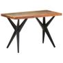 Dining Table 120x60x76 cm Solid Reclaimed Wood Image 2