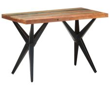Dining Table 120x60x76 cm Solid Reclaimed Wood