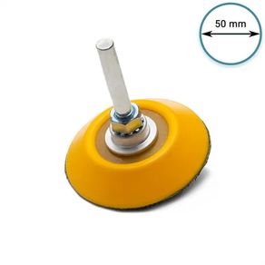 Glass Polish 12001 | Hook and Loop Backing Pad, Spindle Pad for Drill | Thread M6 with Universal Drill attachment | 50mm