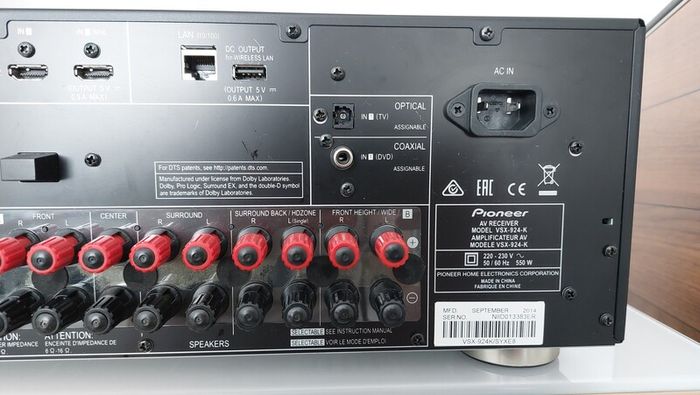 Pioneer VSX-924 // 7.2-Channel AV Receiver with Ultra HD (4K/60p)