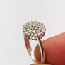 9ct White Gold Diamond Cluster Ring Image 5