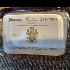 Insurance company paperweight 1953