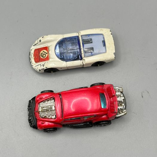 Corgi Juniors VW Hot Rod PInk + Porsche Carrera 6 - Whizzwheels