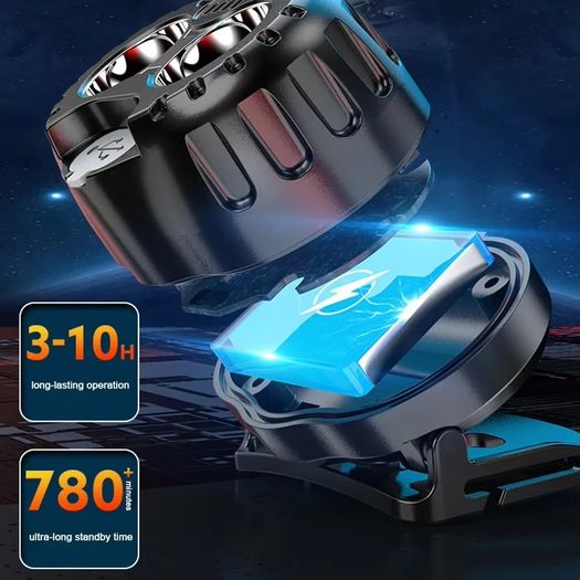 LED Headlamp Torch USB-C Rechargeable Motion Sensor Waterproof Running Cycling