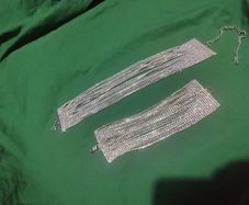 crystal necklace and bracelet