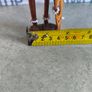Vintage African wooden figurine of a Maasai warrior in traditional costume Image 5