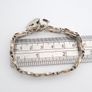 Sterling Silver Heart Padlock Bracelet, Signed London 1976 Image 8