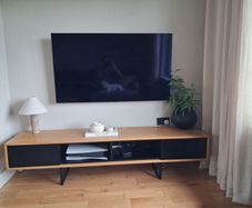 Oak Veneer TV Unit