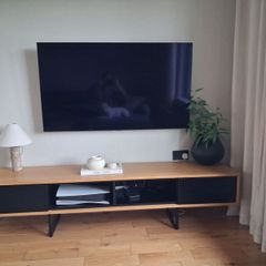 Oak Veneer TV Unit