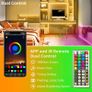 30m Led Strip Lights(2 Rolls of 15m) RGB Music Sync Color Changing, Led Lights with Smart App Control Remote, Led Lights for Bedroom Lighting Flexible Home Decoration Image 3
