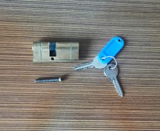 Tessi brass euro cylinder door lock  length 70mm  30/40mm