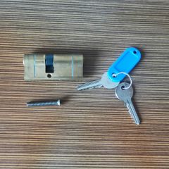 Tessi brass euro cylinder door lock  length 70mm  30/40mm