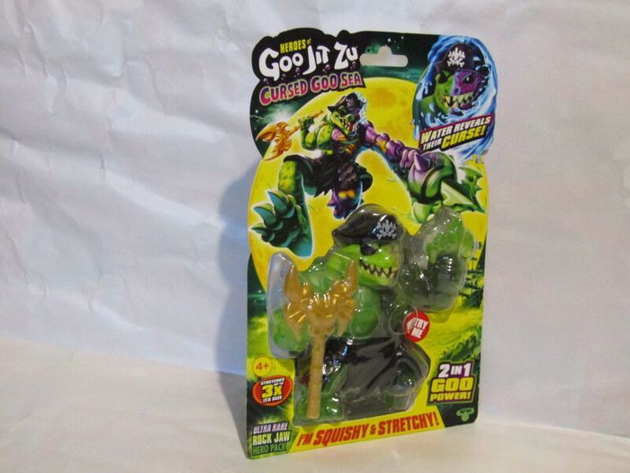 Heroes of Goo Jit Zu Cursed Goo Sea Rock Jaw Ultra Rare Figure Brand New Sealed Rare Hard To Find