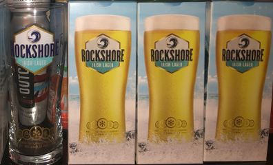 Rockshore beer glasses pint