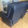 Blue Leather reclining sofas Image 2