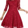 red lace dress Image 2